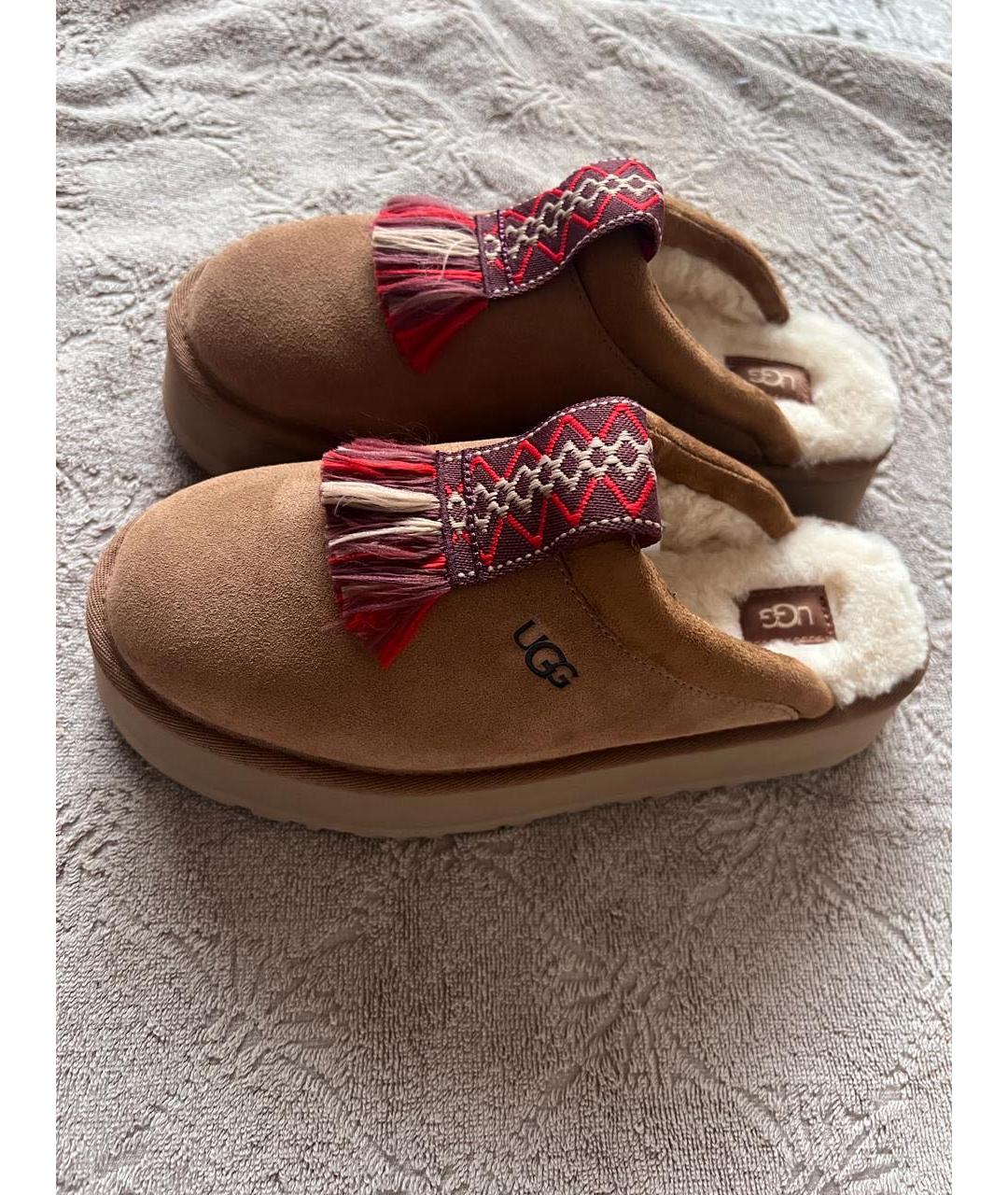 UGG AUSTRALIA Коричневые замшевые мюли, фото 7