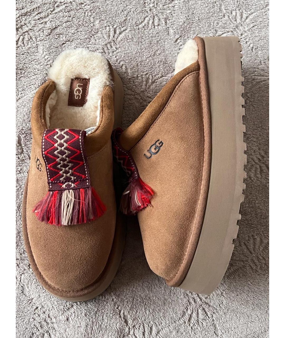 UGG AUSTRALIA Коричневые замшевые мюли, фото 5