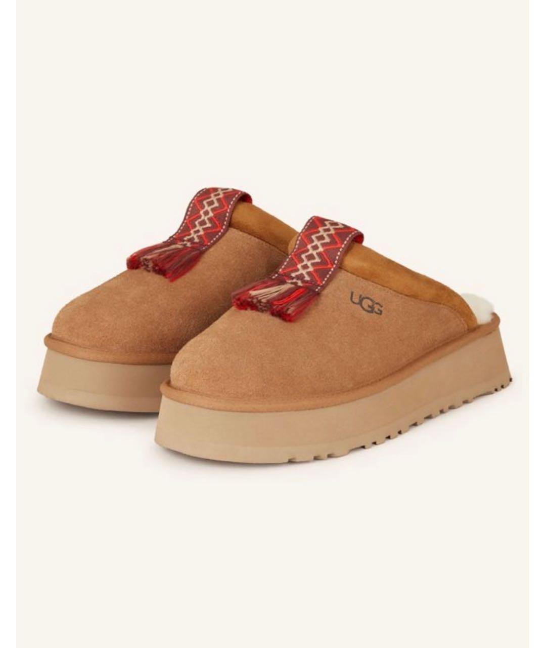 UGG AUSTRALIA Коричневые замшевые мюли, фото 3