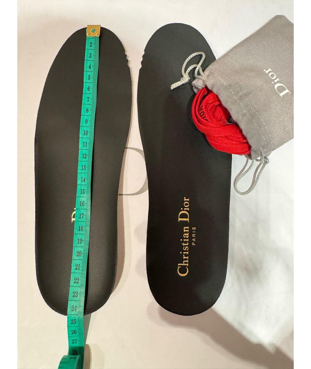 CHRISTIAN DIOR Красные текстильные кроссовки, фото 5