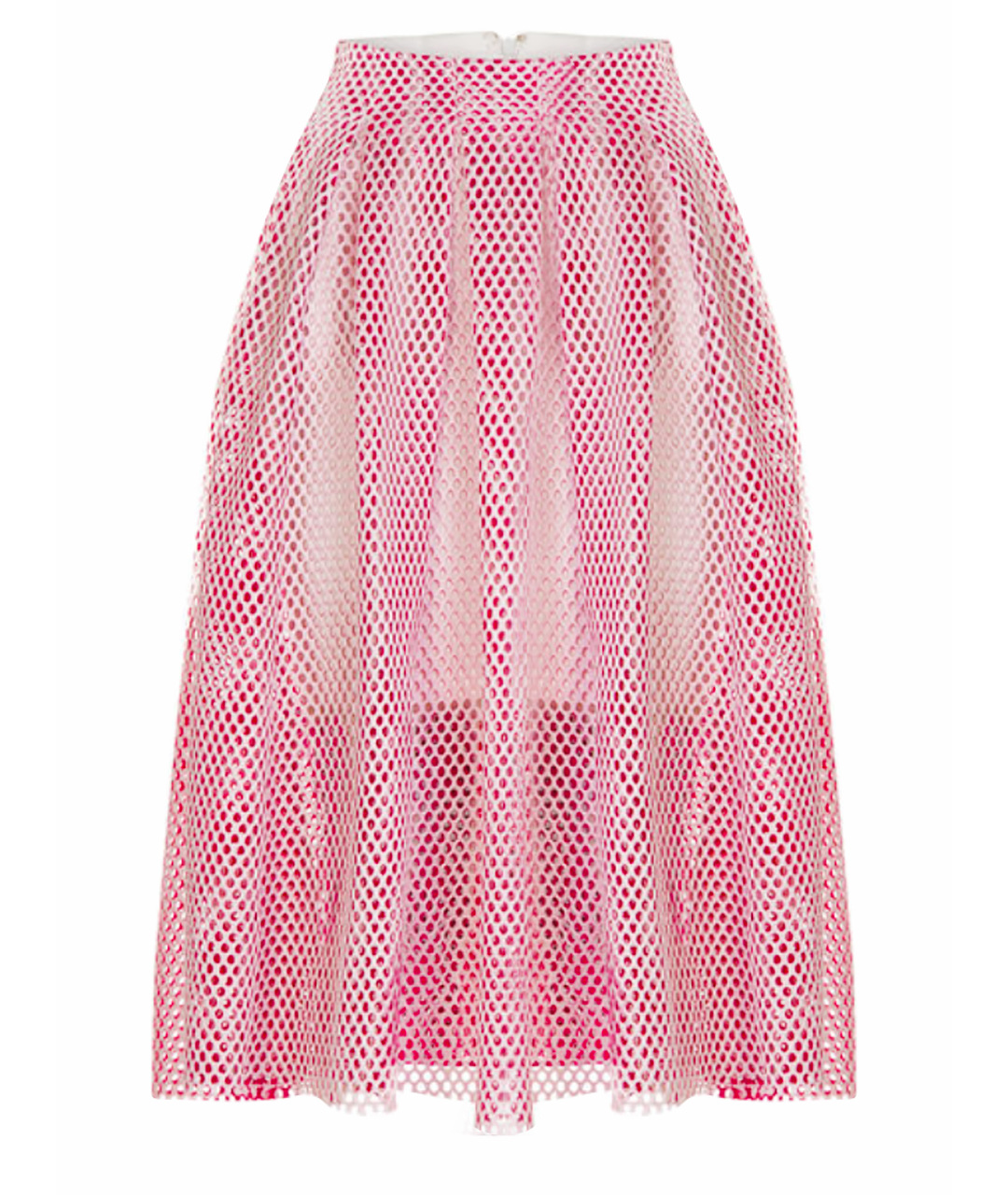MAJE Розовая вискозная юбка миди, фото 1