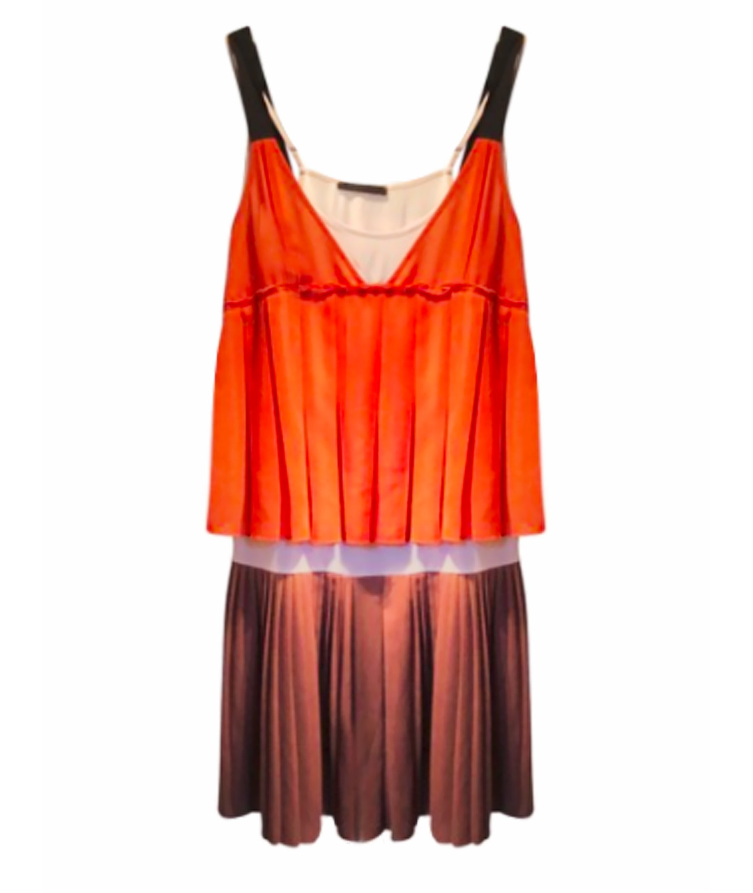 PINKO Оранжевое полиэстеровое повседневное платье, фото 1