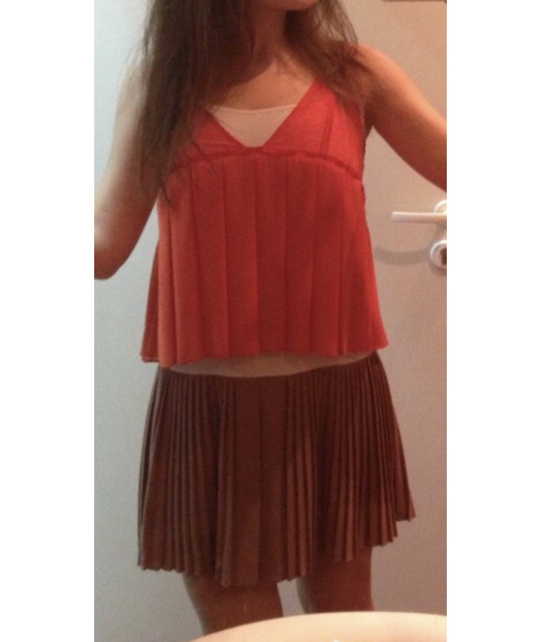 PINKO Оранжевое полиэстеровое повседневное платье, фото 5
