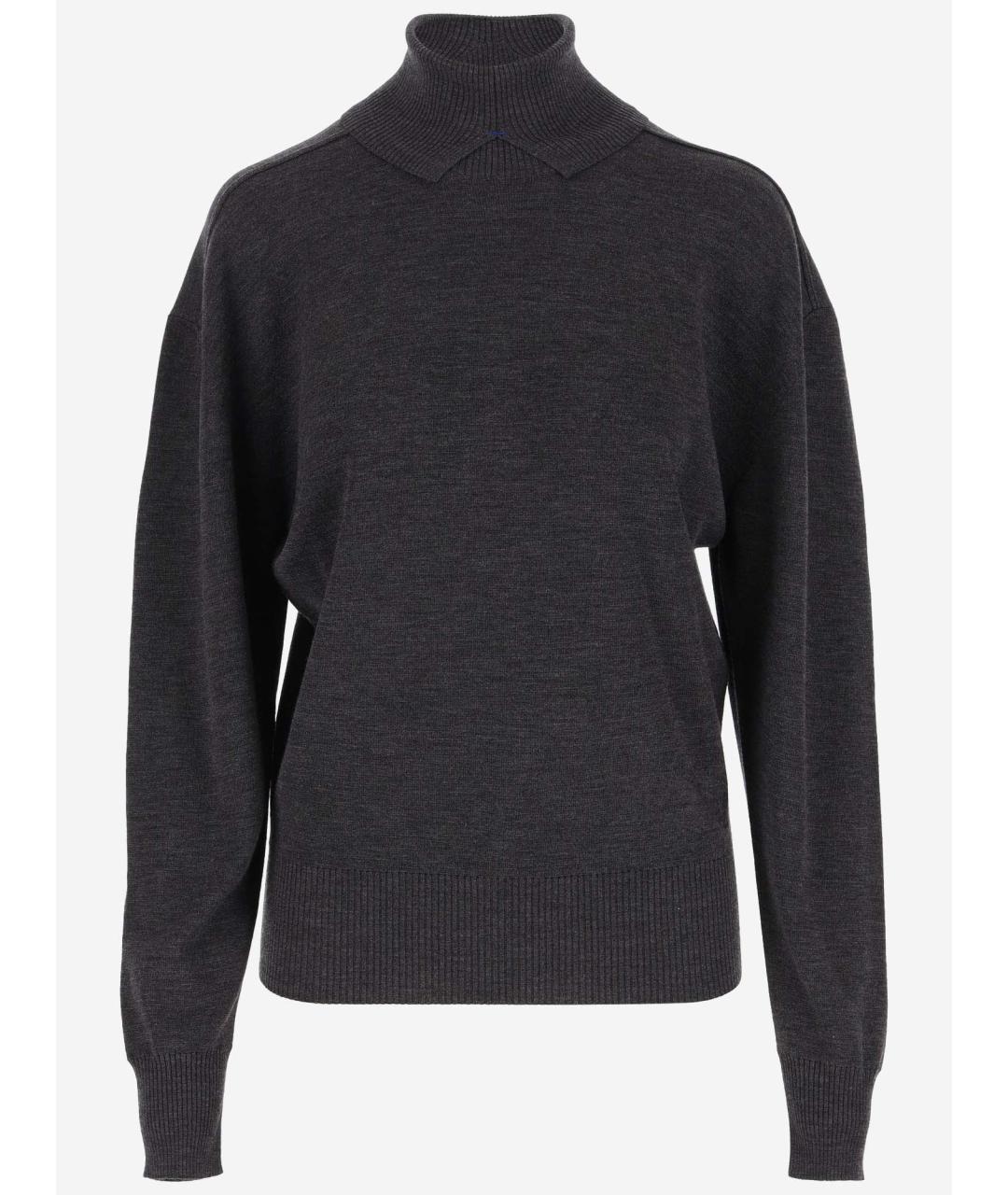 BURBERRY Серый джемпер / свитер, фото 4