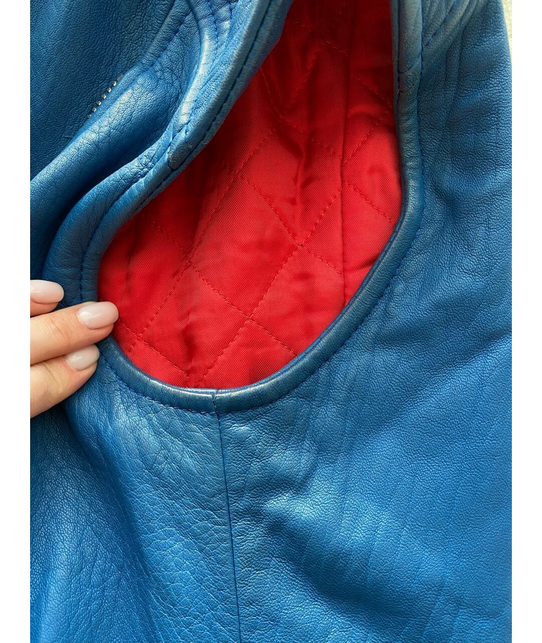 CELINE PRE-OWNED Синий кожаный жилет, фото 6