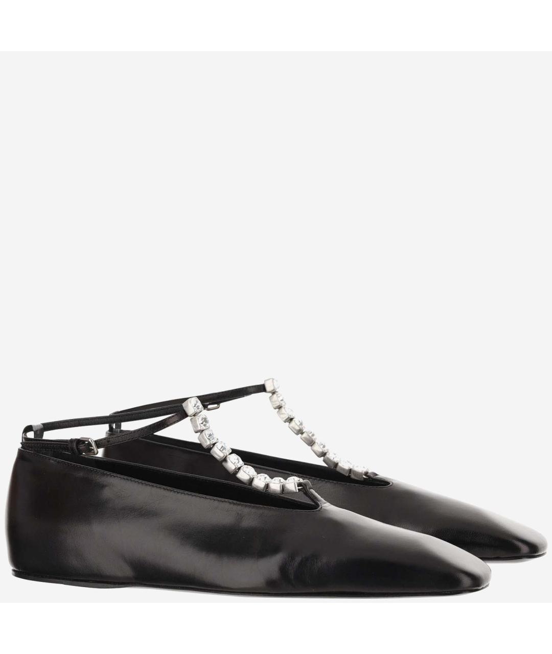 JIL SANDER Черные балетки, фото 2