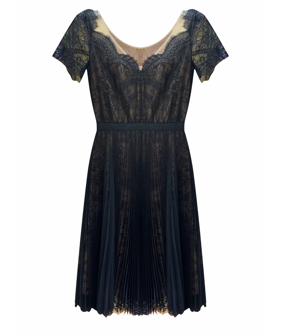 MARCHESA NOTTE Черное полиэстеровое коктейльное платье, фото 1
