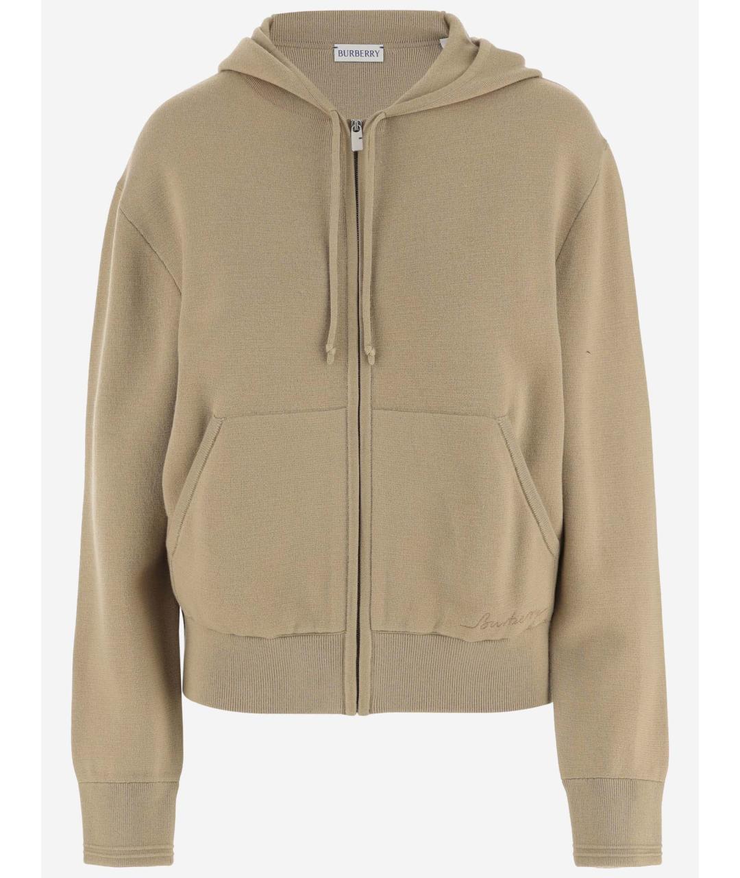 BURBERRY Бежевый джемпер / свитер, фото 4