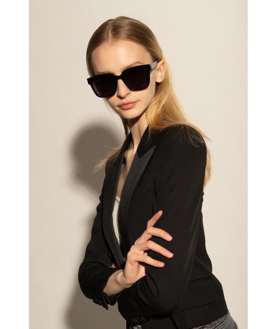 SAINT LAURENT Черные солнцезащитные очки, фото 4