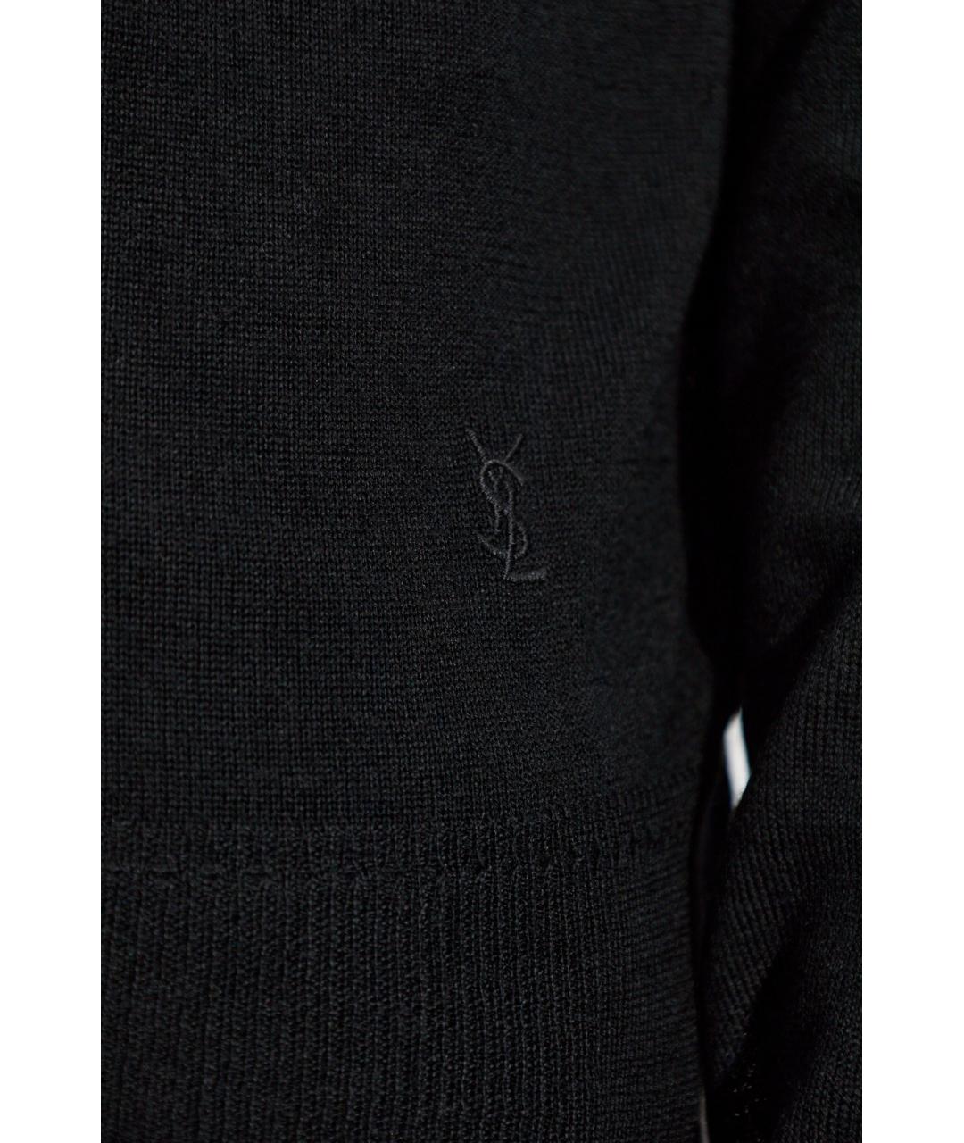 SAINT LAURENT Черный джемпер / свитер, фото 2