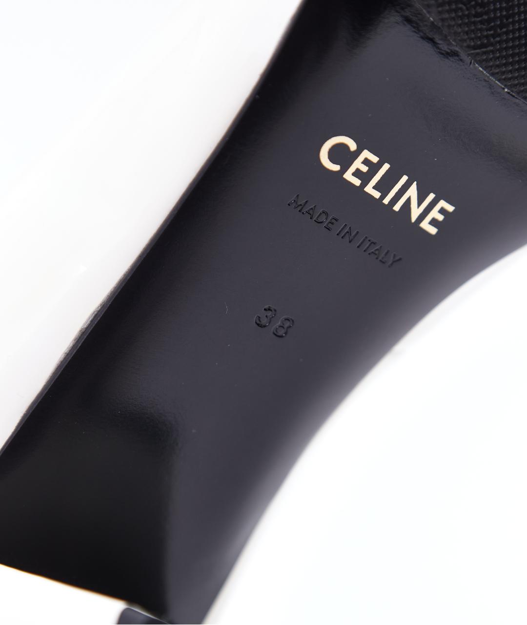 CELINE Белые туфли из лакированной кожи, фото 9