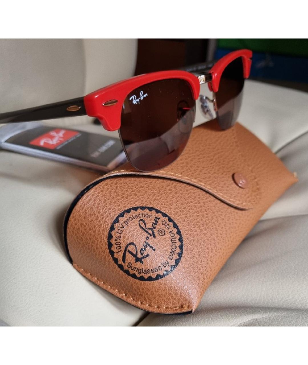 RAY BAN Коричневые солнцезащитные очки, фото 2