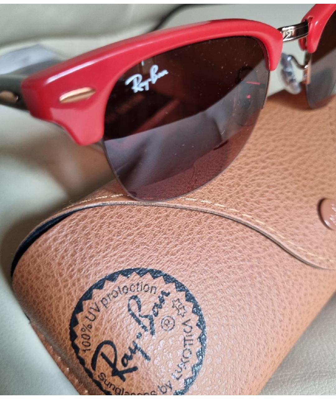 RAY BAN Коричневые солнцезащитные очки, фото 3