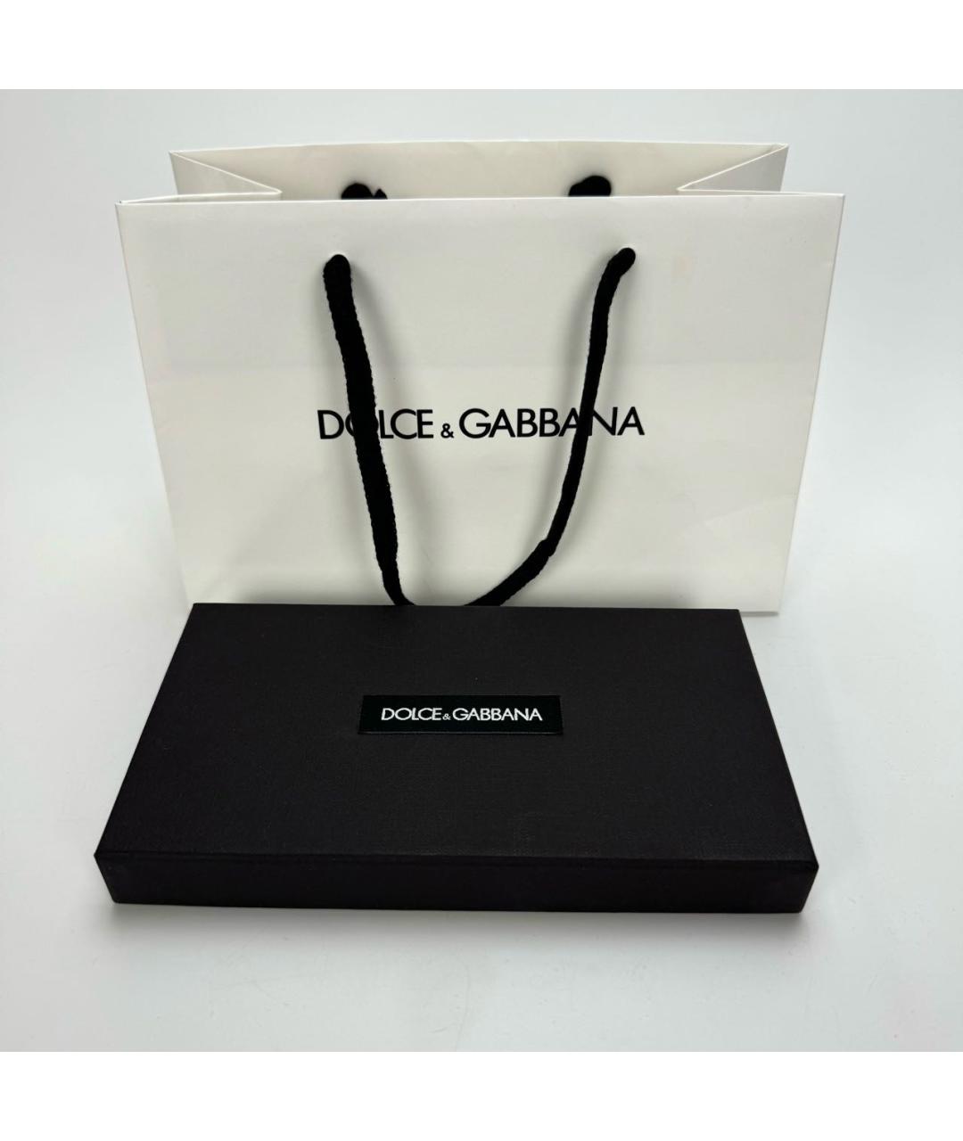 DOLCE&GABBANA Черный кожаный кардхолдер, фото 7