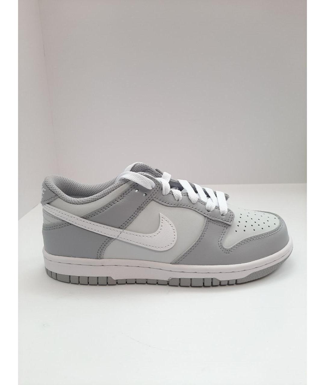 NIKE Серые кожаные кроссовки, фото 9