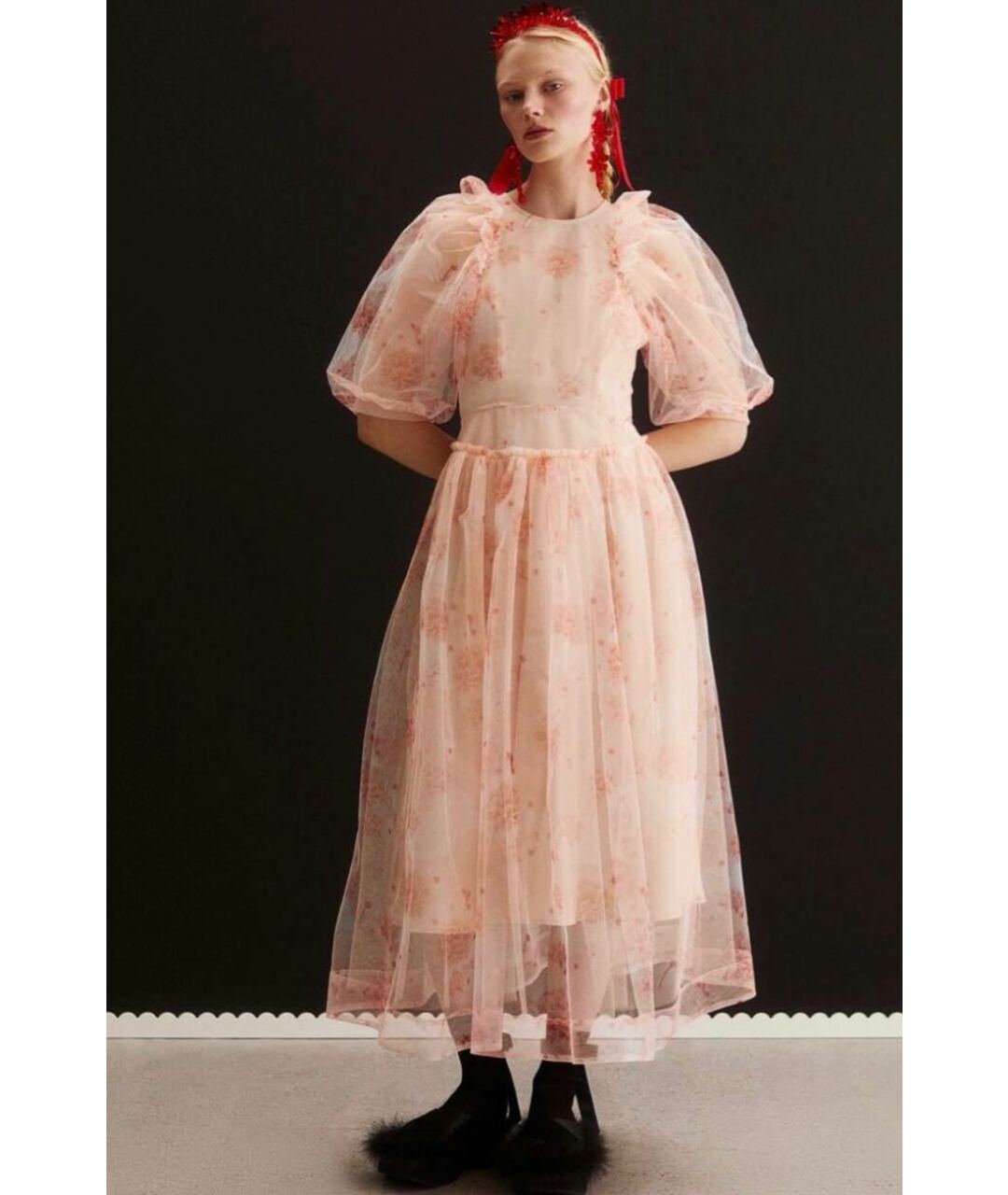 SIMONE ROCHA Розовое повседневное платье, фото 2