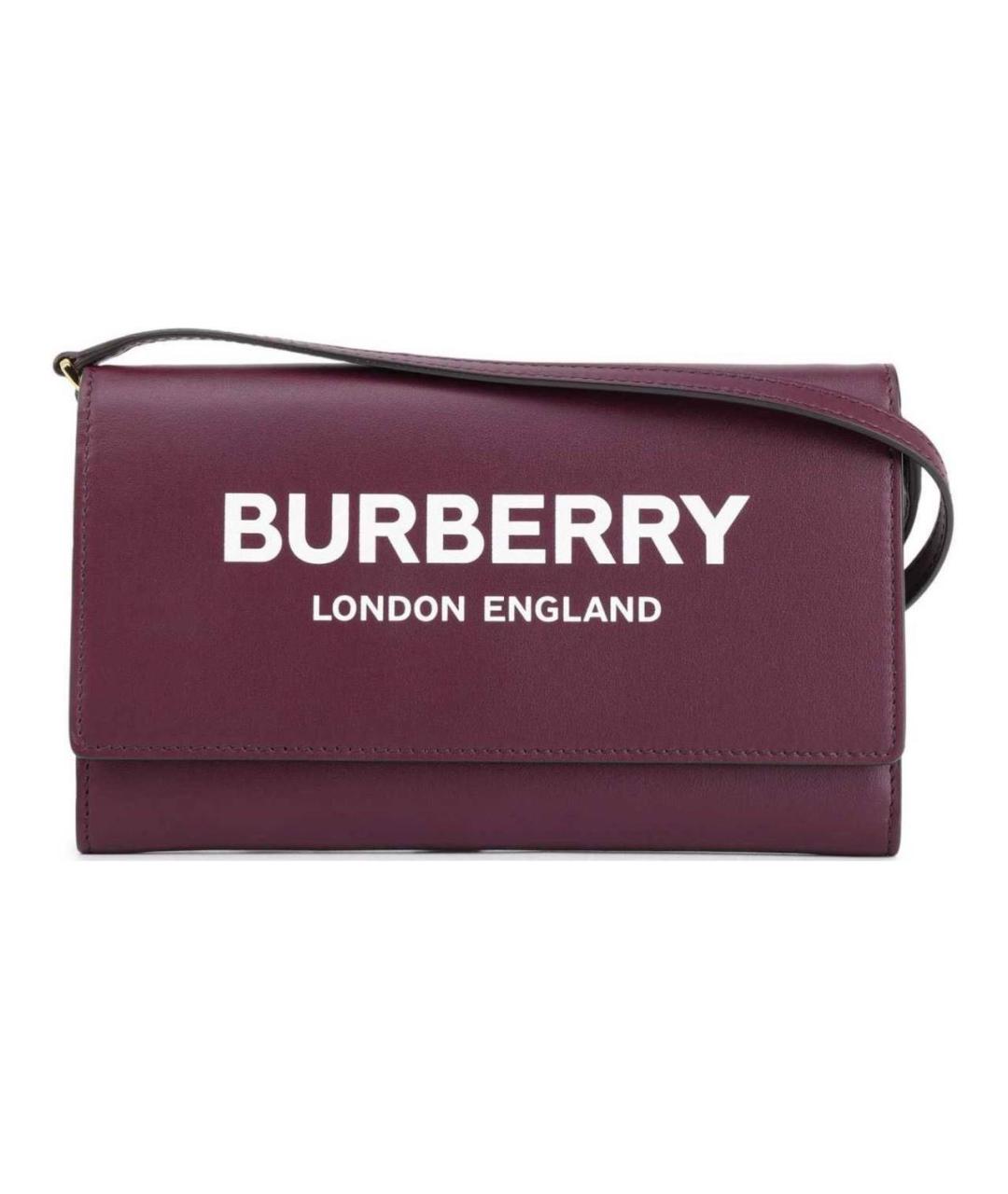 BURBERRY Бордовая сумка тоут, фото 1