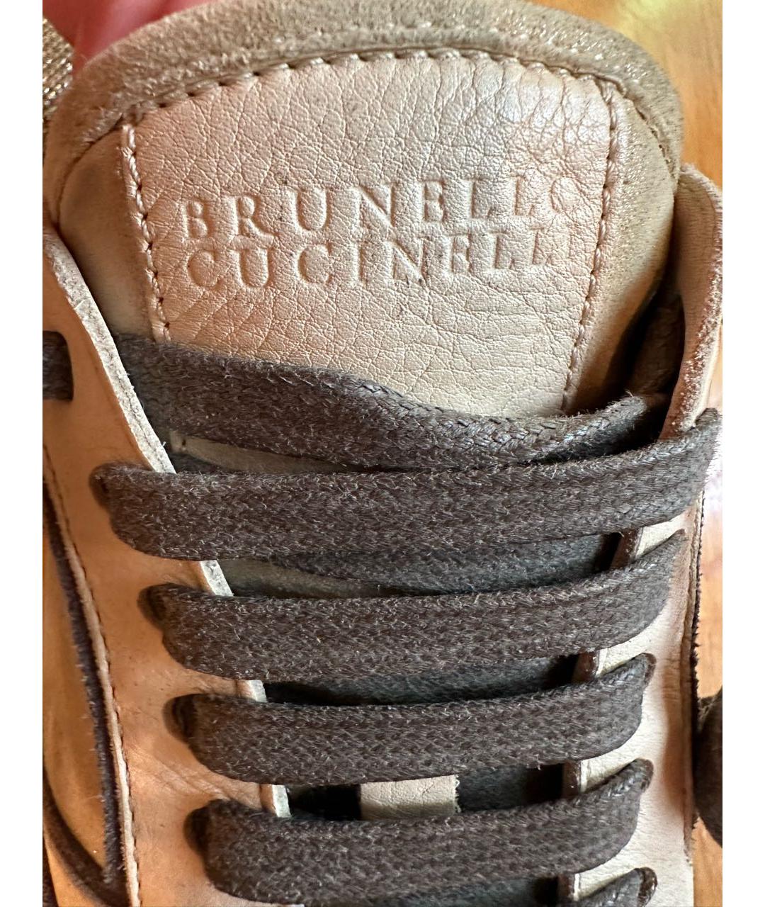 BRUNELLO CUCINELLI Антрацитовые замшевые кроссовки, фото 4