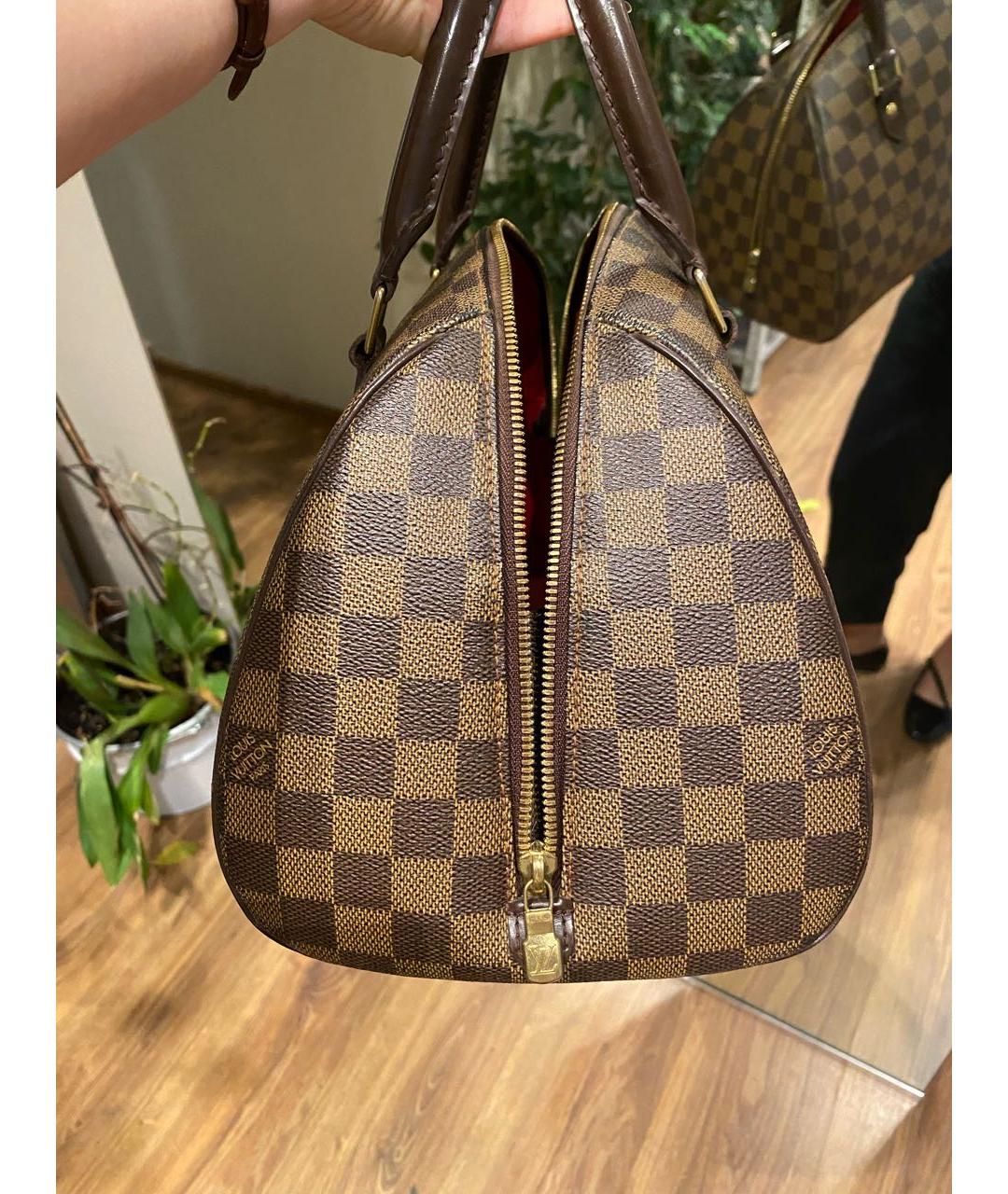 LOUIS VUITTON Коричневая сумка с короткими ручками, фото 3