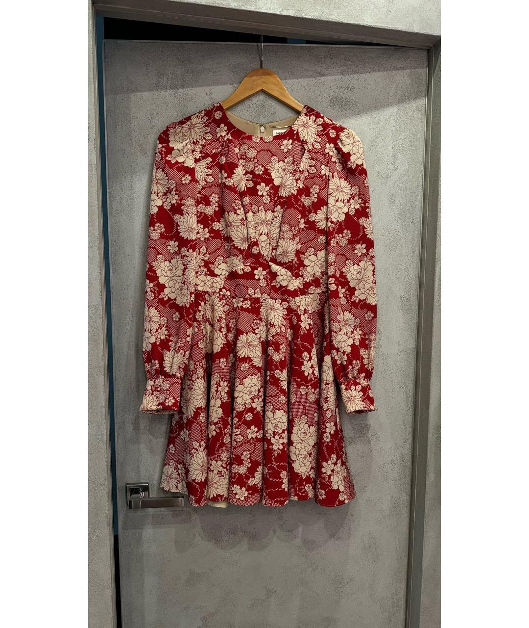 SAINT LAURENT Мульти полиэстеровое коктейльное платье, фото 4