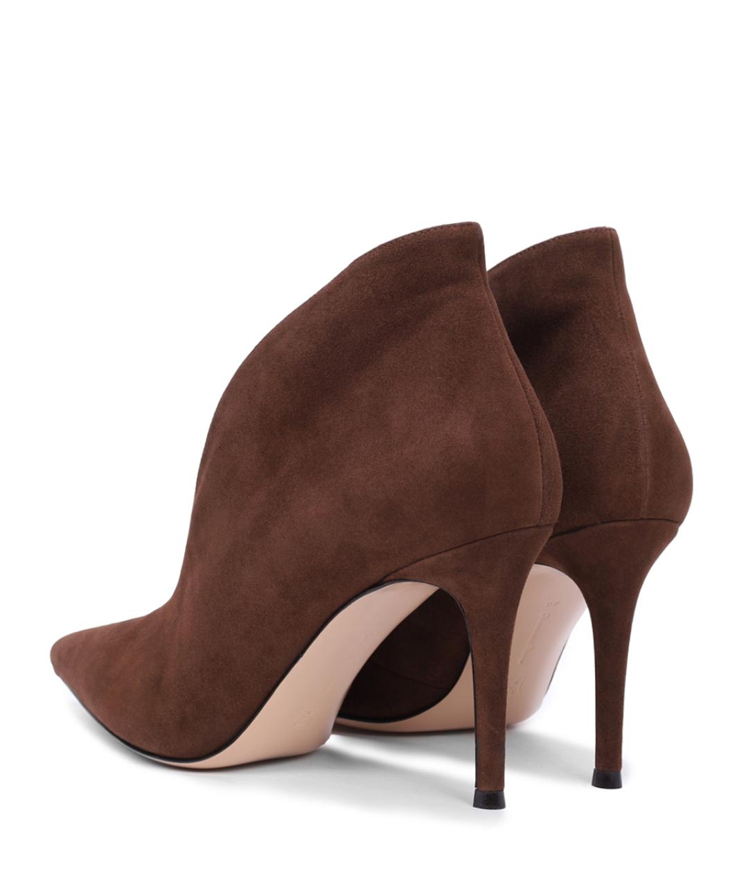 GIANVITO ROSSI Коричневые ботильоны, фото 4