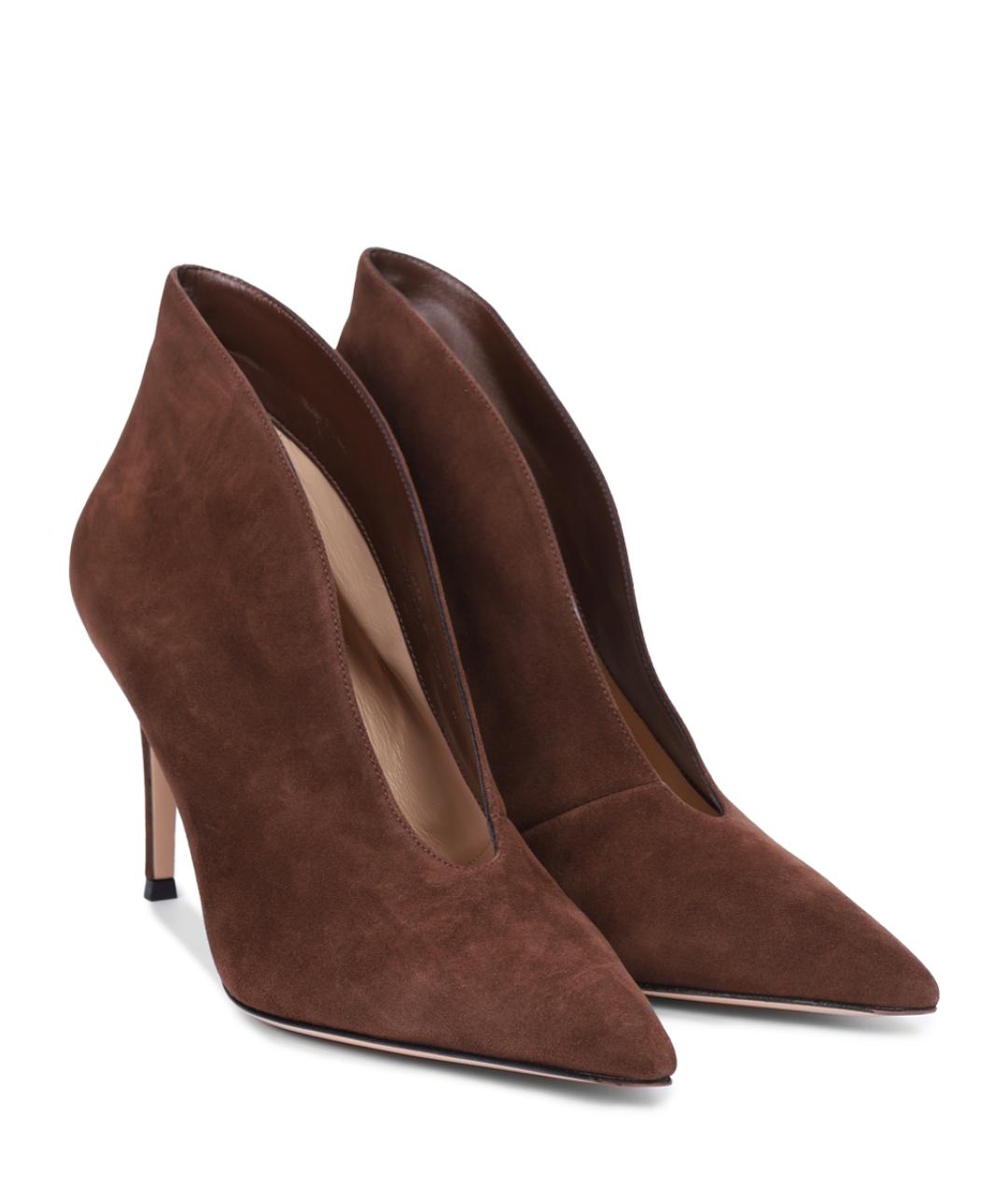 GIANVITO ROSSI Коричневые ботильоны, фото 2