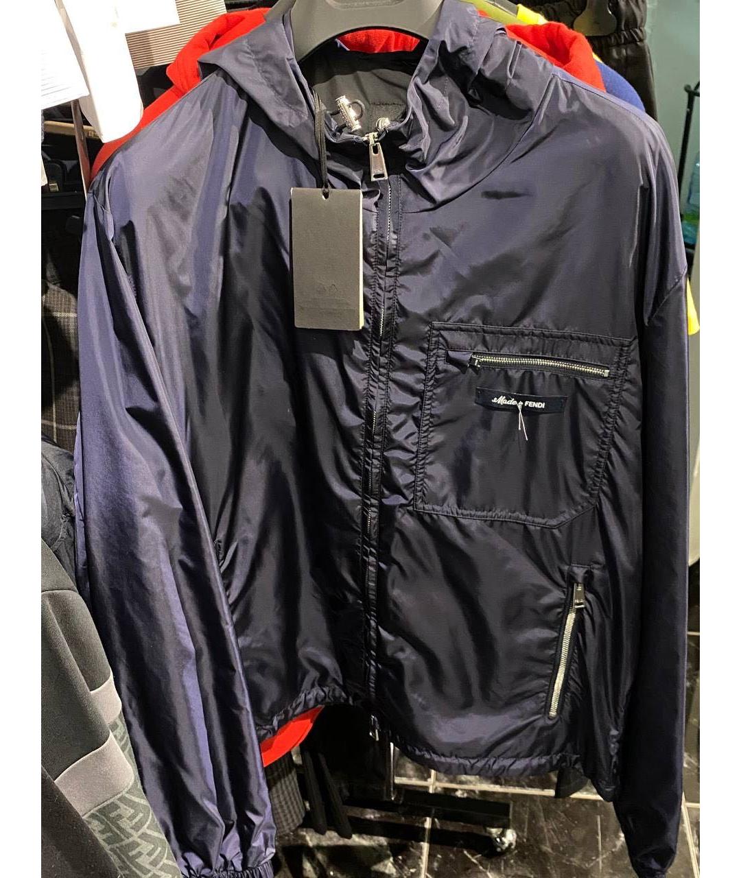 FENDI Темно-синяя куртка, фото 8