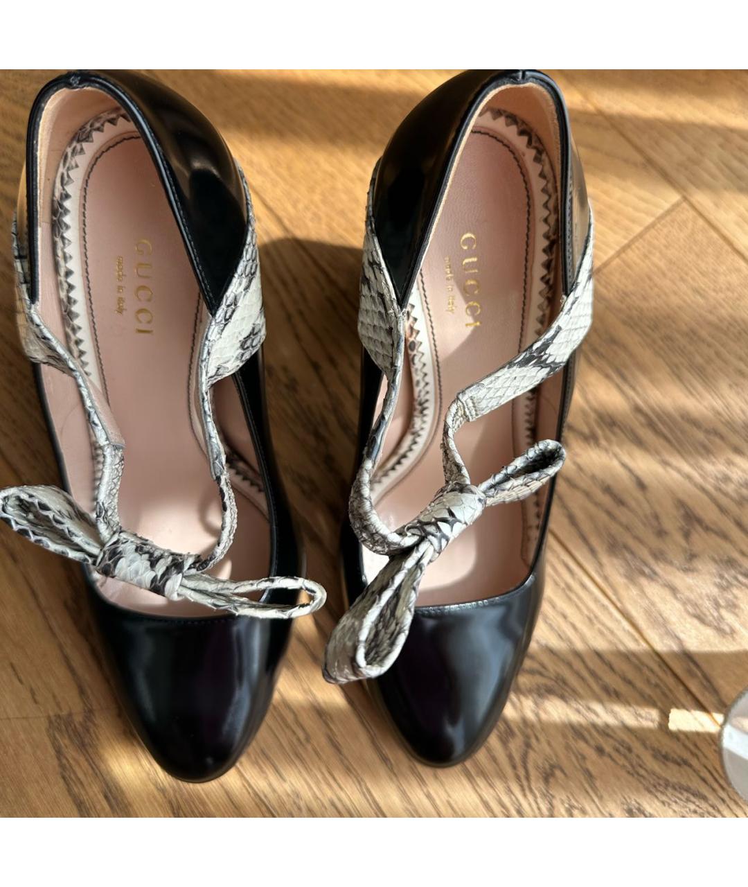 GUCCI Черные туфли из лакированной кожи, фото 8