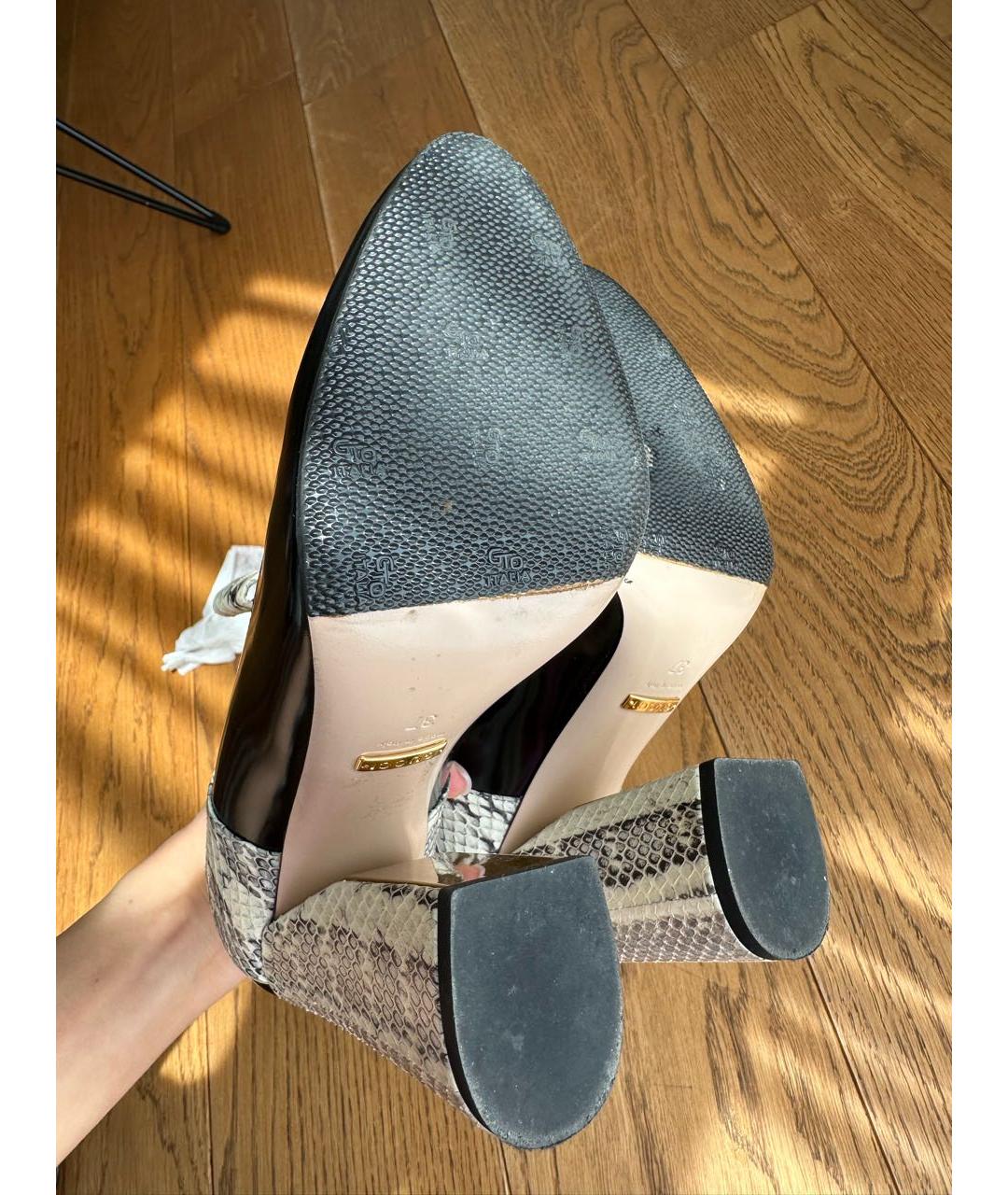 GUCCI Черные туфли из лакированной кожи, фото 7