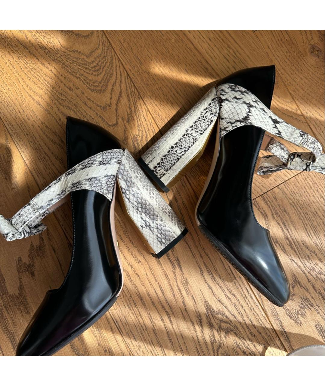 GUCCI Черные туфли из лакированной кожи, фото 5