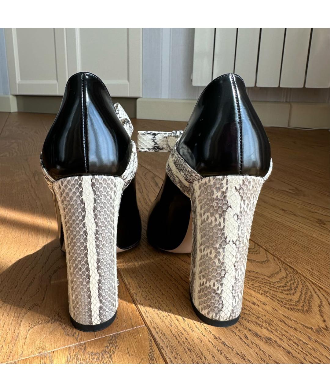 GUCCI Черные туфли из лакированной кожи, фото 4