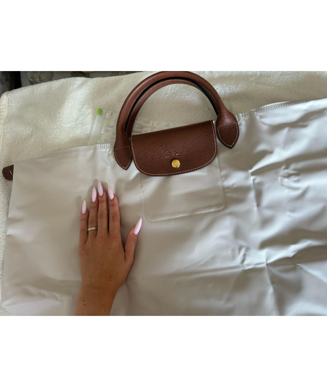 LONGCHAMP Бежевая дорожная/спортивная сумка, фото 5