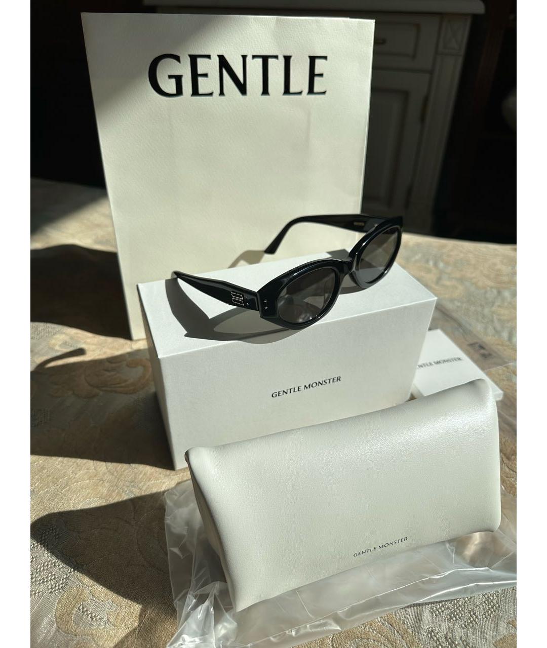 GENTLE MONSTER Черные пластиковые солнцезащитные очки, фото 2