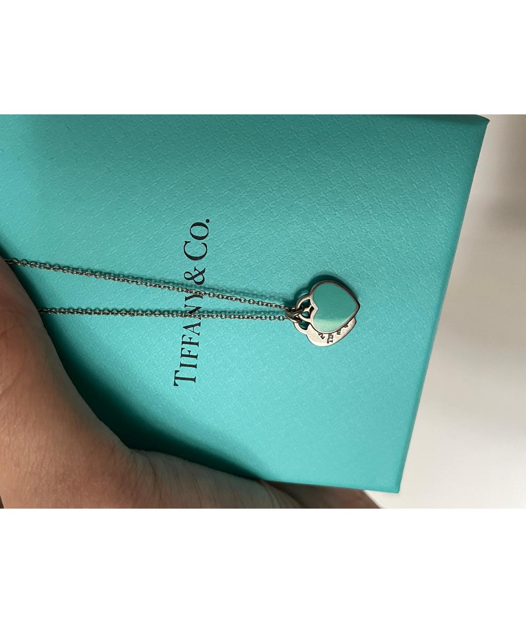 TIFFANY&CO Бирюзовый серебряный кулон, фото 2