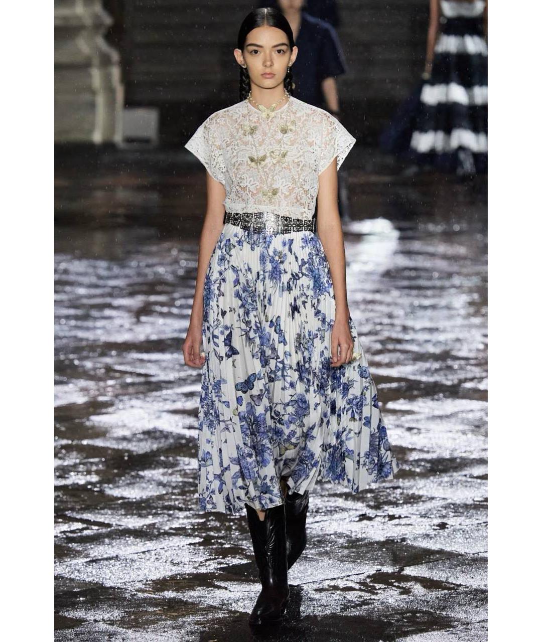 CHRISTIAN DIOR Мульти коктейльное платье, фото 4
