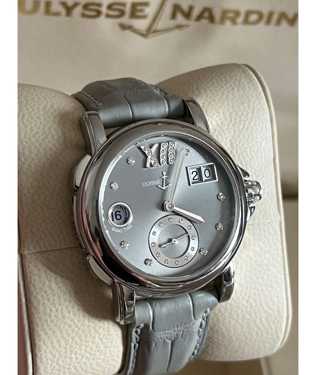 Ulysse Nardin Серые металлические часы, фото 4