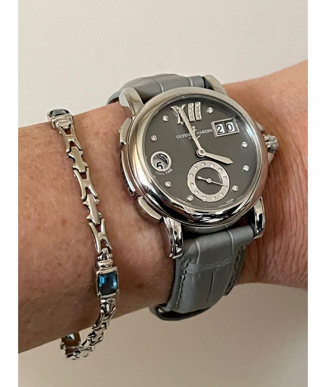 Ulysse Nardin Серые металлические часы, фото 3