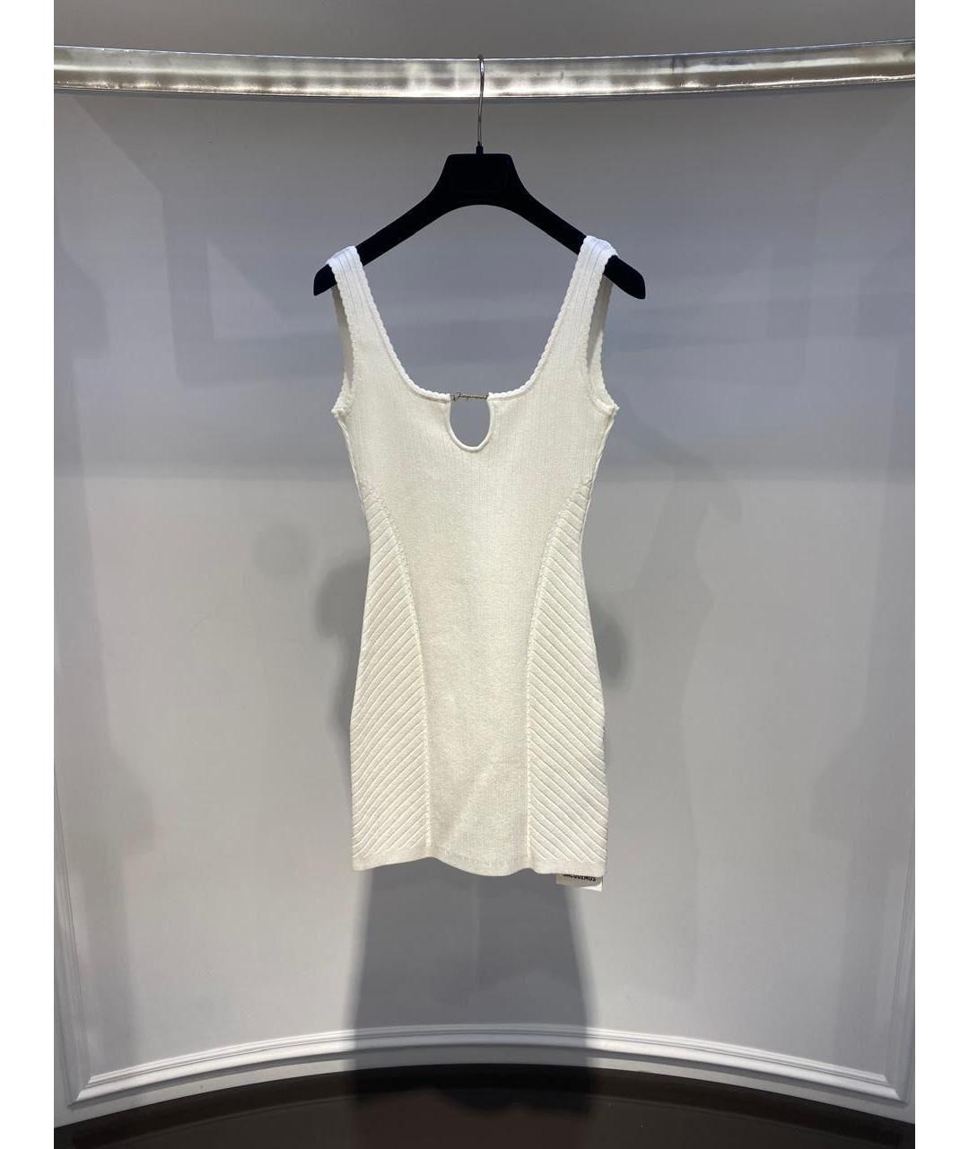 JACQUEMUS Белое коктейльное платье, фото 3
