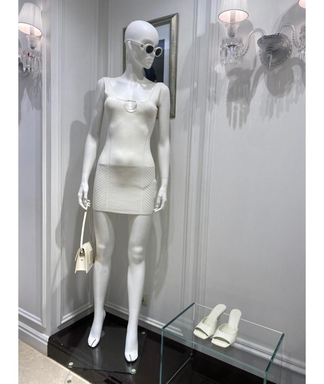 JACQUEMUS Белое коктейльное платье, фото 2