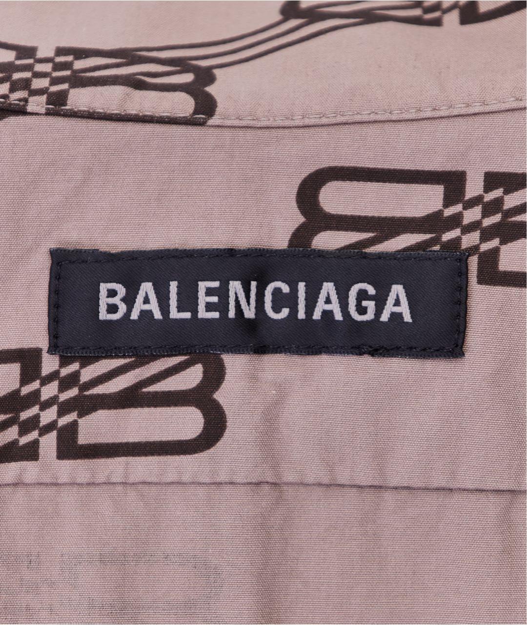 BALENCIAGA Коричневое хлопковое повседневное платье, фото 7