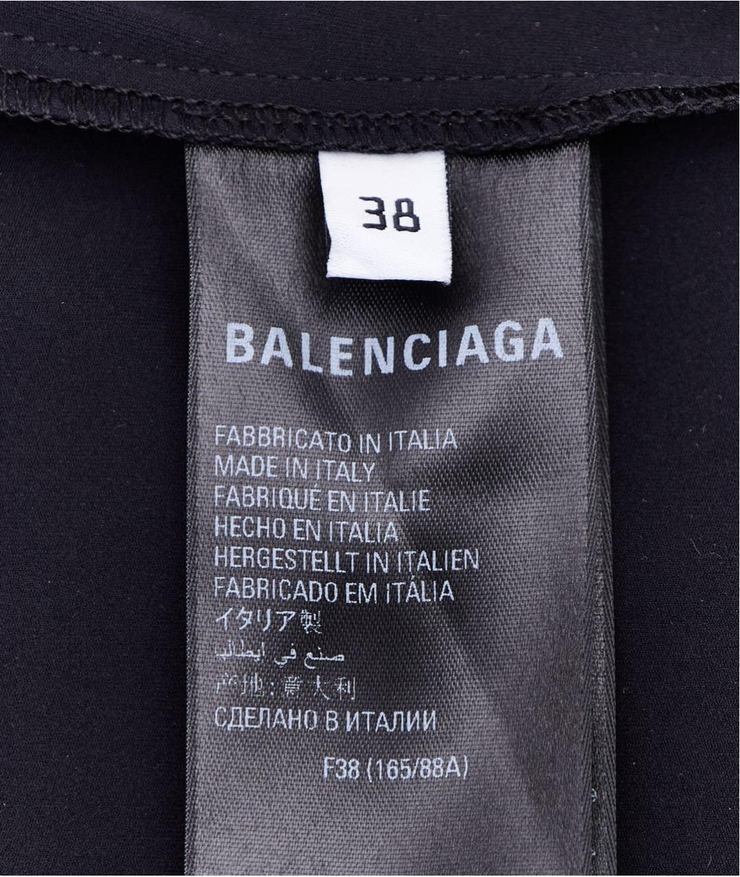 BALENCIAGA Черное полиамидовое повседневное платье, фото 6