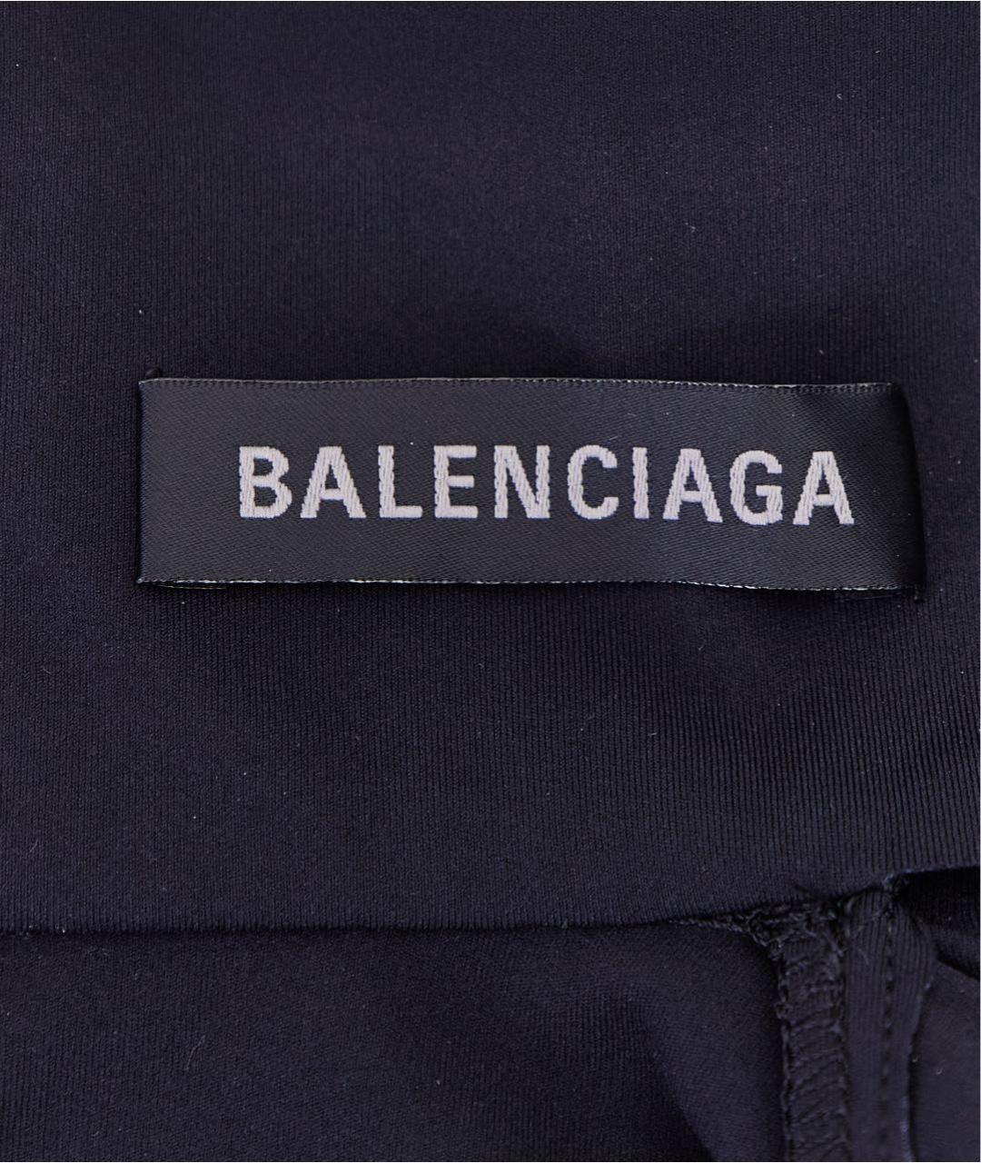 BALENCIAGA Черное полиамидовое повседневное платье, фото 5