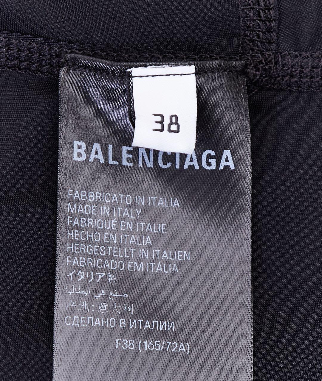 BALENCIAGA Черный хлопковый костюм с юбками, фото 8