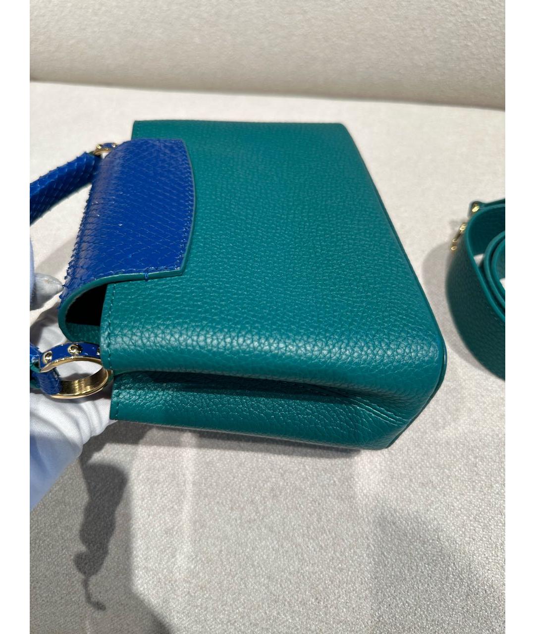 LOUIS VUITTON Кожаная сумка с короткими ручками, фото 8