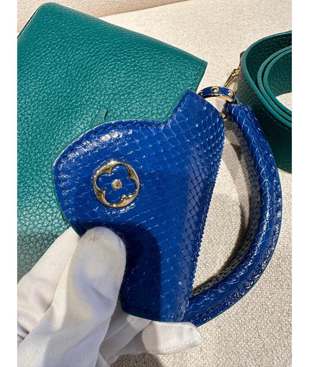 LOUIS VUITTON Кожаная сумка с короткими ручками, фото 5
