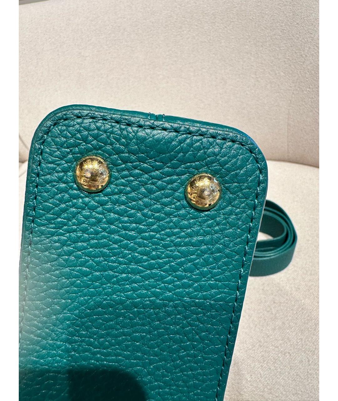 LOUIS VUITTON Кожаная сумка с короткими ручками, фото 4