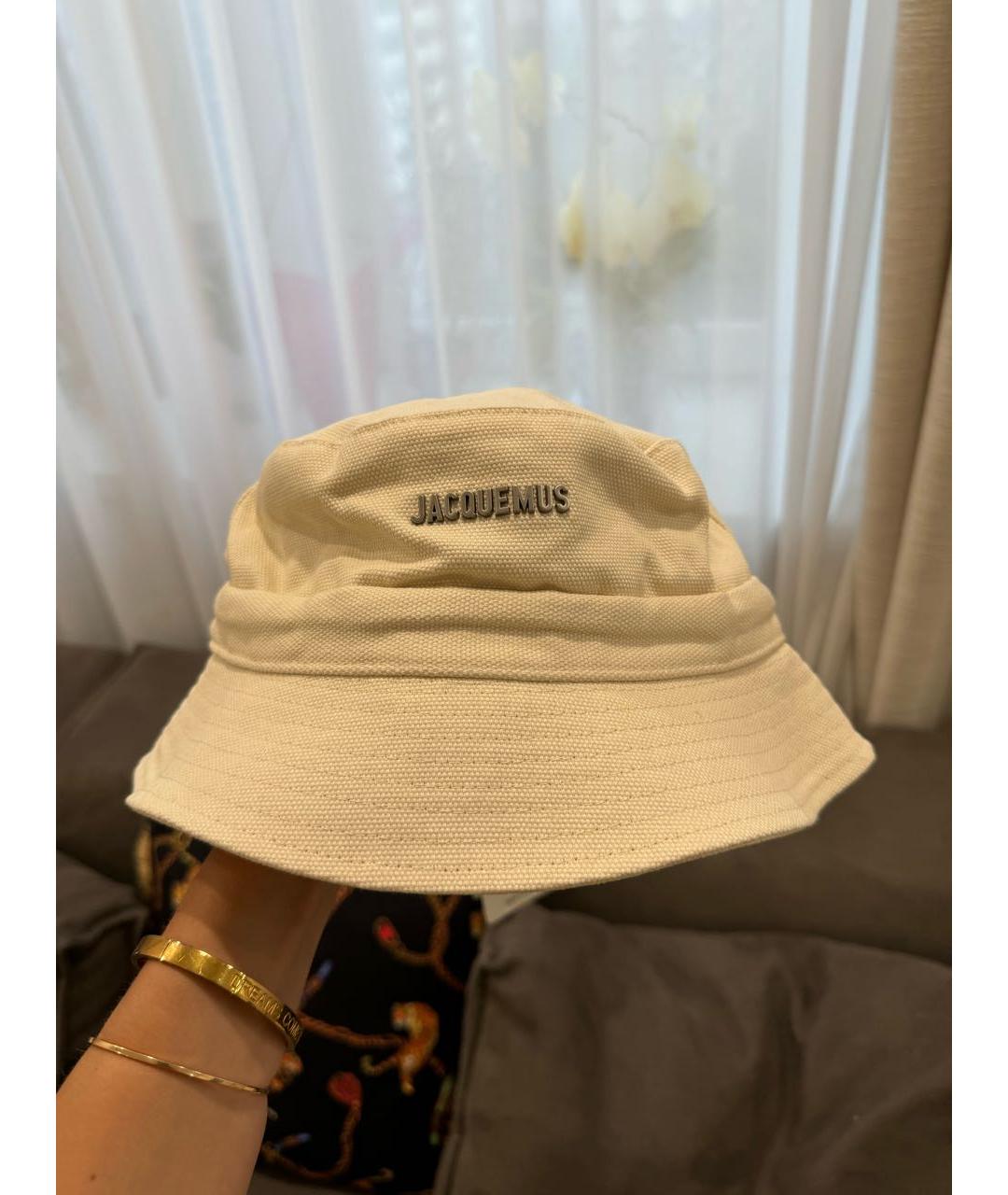 JACQUEMUS Бежевая хлопковая панама, фото 2