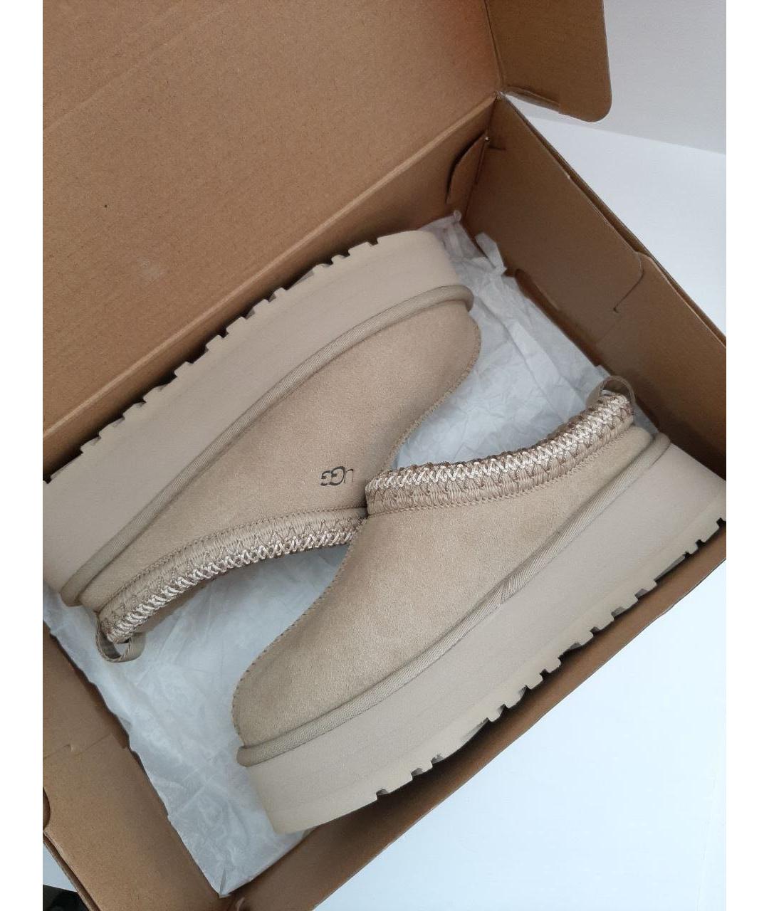 UGG AUSTRALIA Бежевые ботинки, фото 5