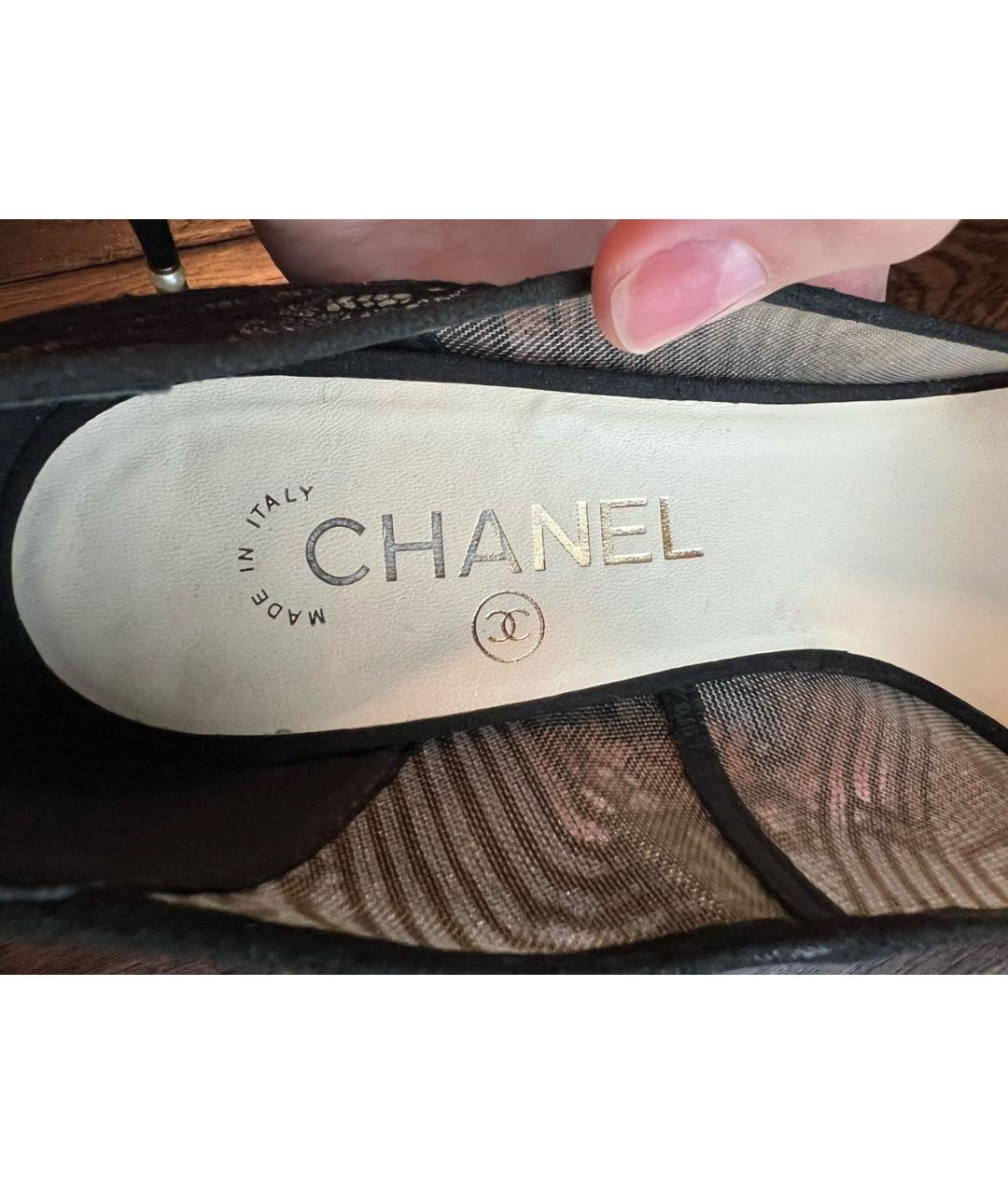 CHANEL Черные туфли, фото 4