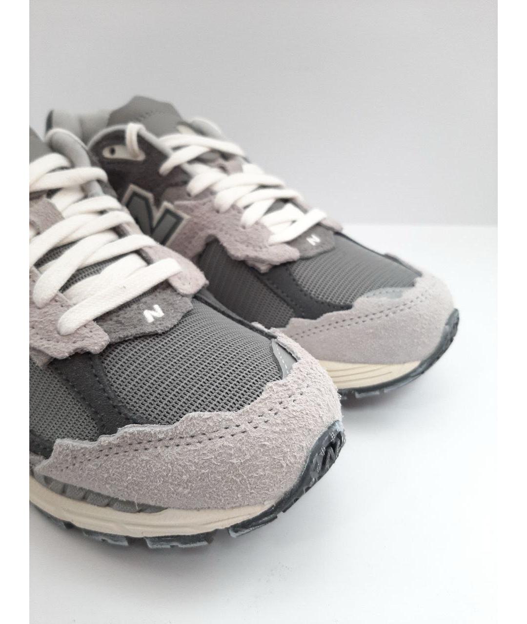 NEW BALANCE Серые замшевые низкие кроссовки / кеды, фото 8